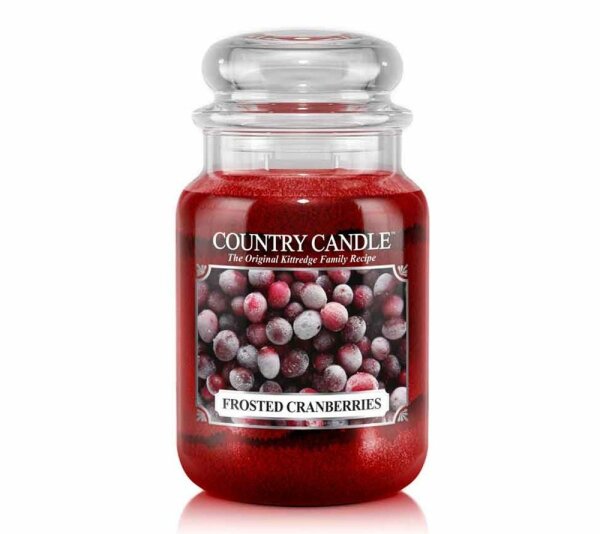 Country Candle Frosted Cranberries Large (23 oz-Glas, 2-Docht)