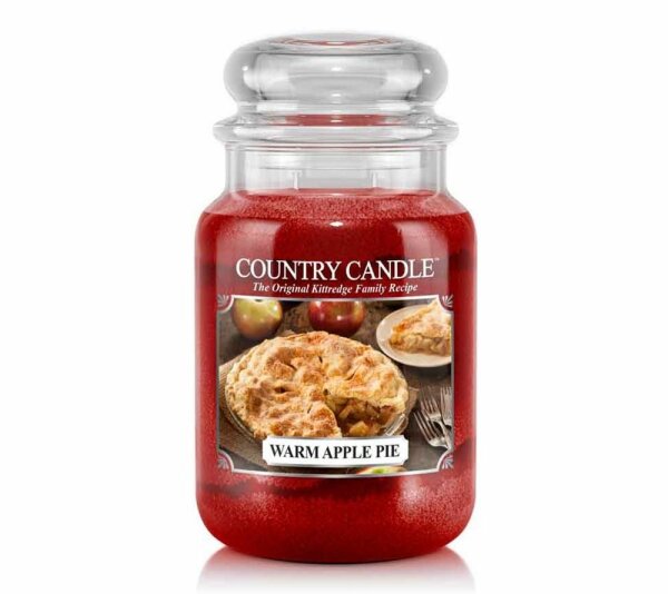 Country Candle Warm Apple Pie Large (23 oz-Glas, 2-Docht)