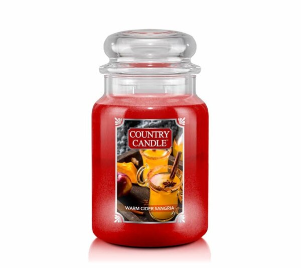 Country Candle Warm Cider Sangria Large (23 oz-Glas, 2-Docht)