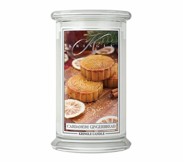 Kringle Candle Cardamom Gingerbread Large (22 oz-Glas, 2-Docht)