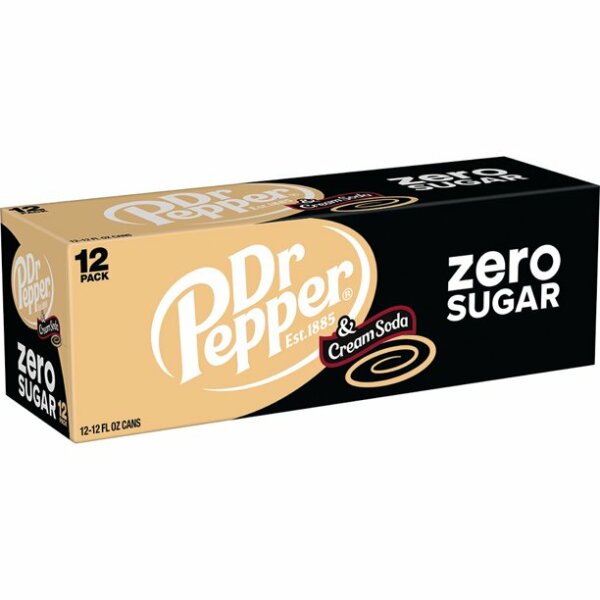 Dr Pepper Cream Soda Zero 12 Pack