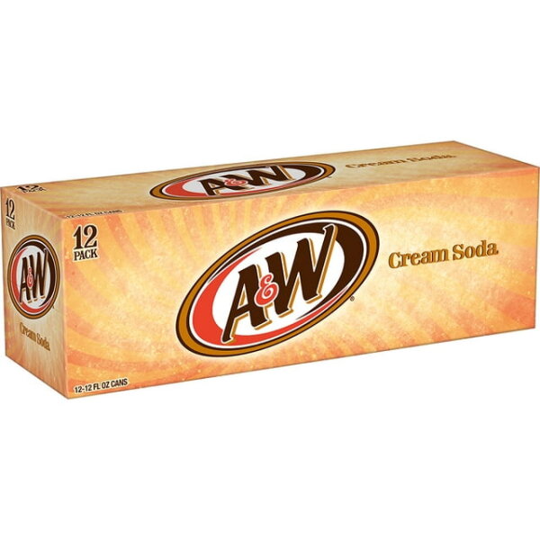 A&W Cream Soda 12 Pack MHD:04.09.2026