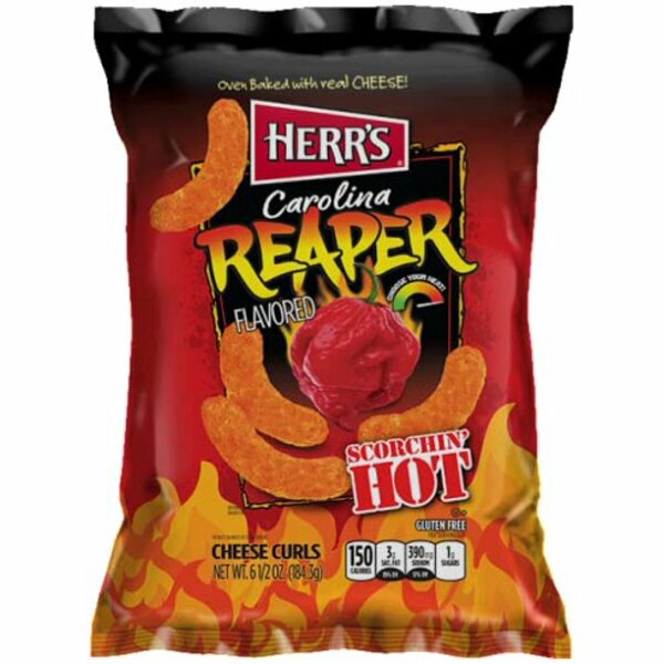 Herrs Carolina Reaper Cheese Curls 184g