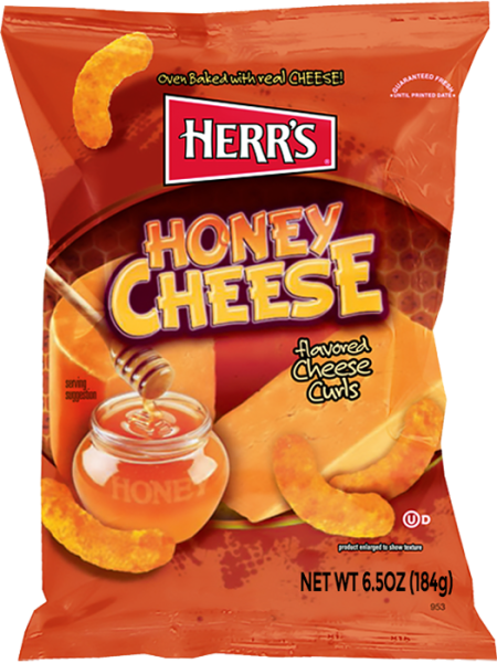 Herrs Honey Cheese Curls 184g