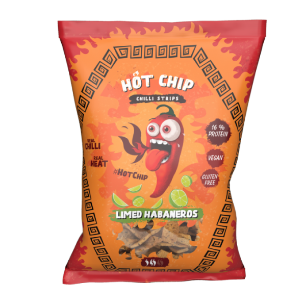 Hot Chip Chilli Strips Limed Habaneros 80g