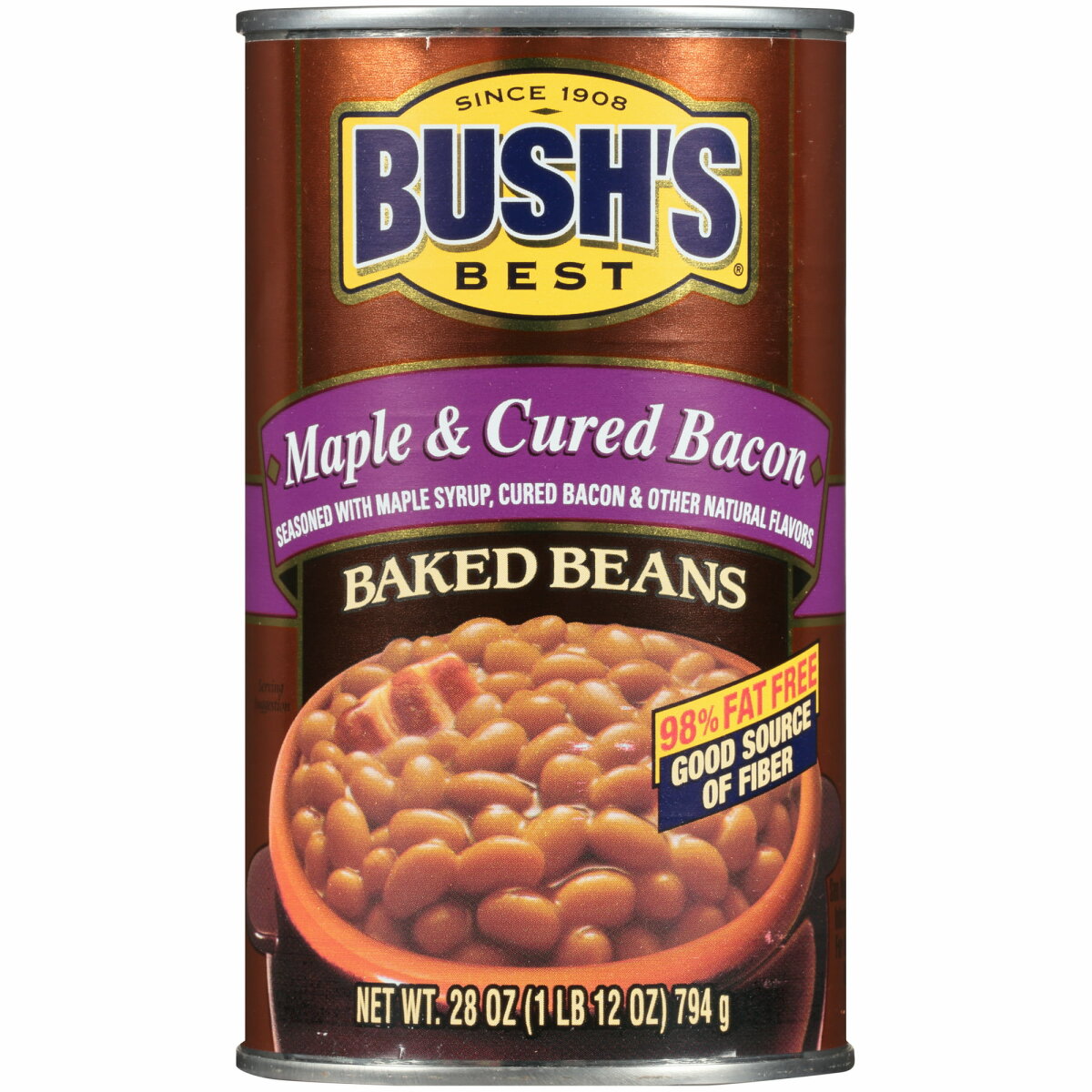 Bush's Maple & Cured Bacon Baked Beans 794g, 7,50