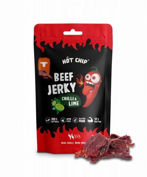 Hot Chip Beef Jerky Chilli & Lime 25g