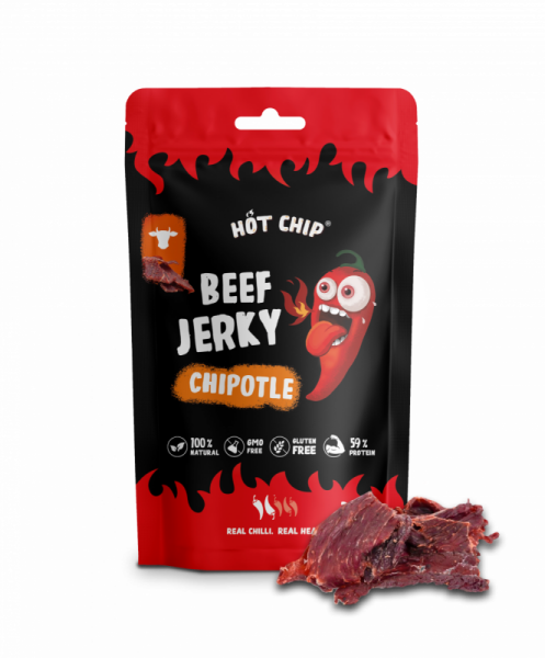 Hot Chip Beef Jerky Chipotle 25g