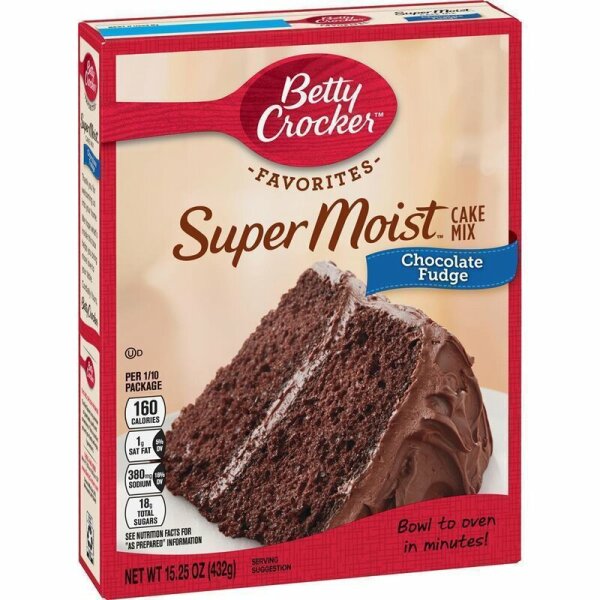 Betty Crocker Super Moist Chocolate Fudge Cake Mix 423g
