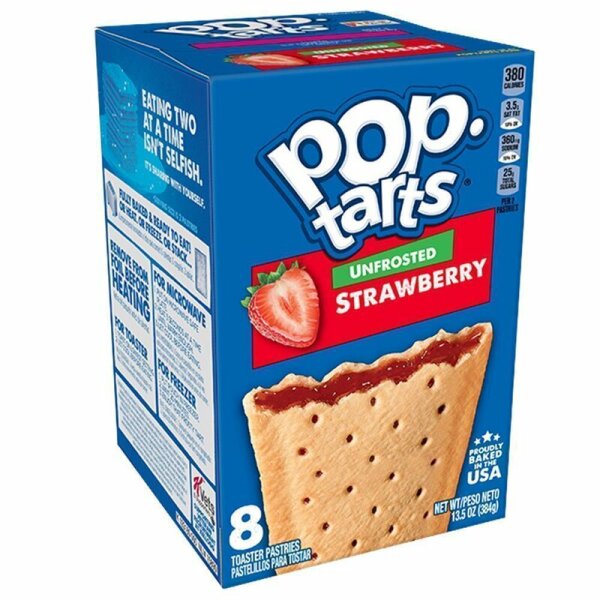Pop Tarts Unfrosted Strawberry 384g