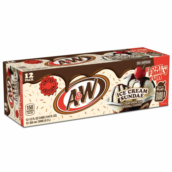 A&W Ice Cream Sundae 12 Pack MHD:19.4.2026
