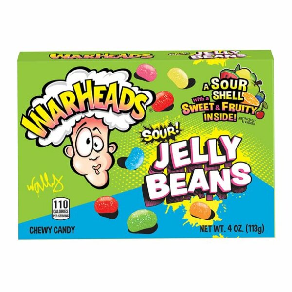 WarHeads Sour Jelly Beans 113g -MHD 27.11.23-