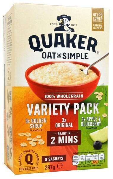 Quaker Instant Oatmeal - Variety Pack 297g