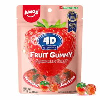 Amos 4D Fruit Gummy Strawberry Burst 65g