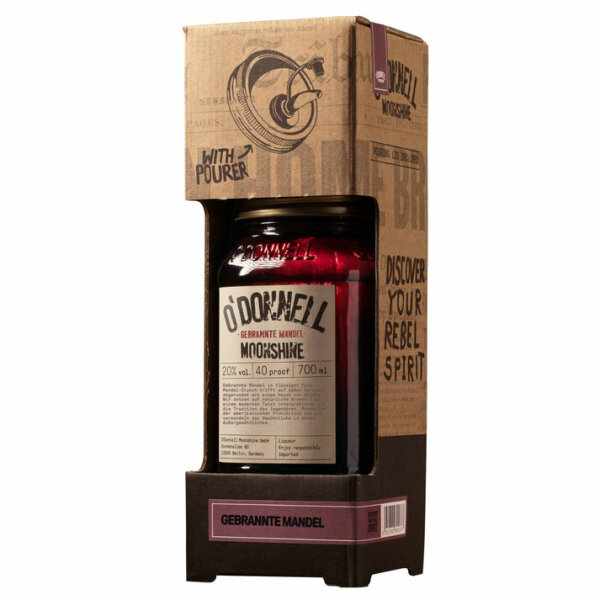 ODonnell Gebrannte Mandel Moonshine mit Ausgießer 700ml