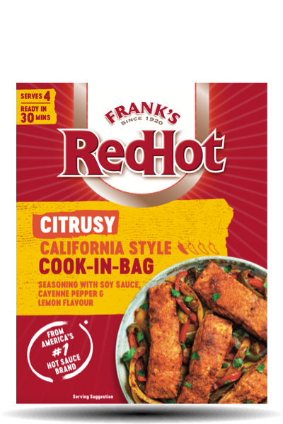 Franks Red Hot Citrusy California Style Cook in a Bag 25g
