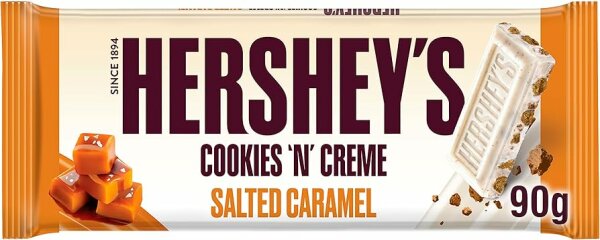 Hersheys Cookies n Creme Salted Caramel 90g MHD:- 31.07.2026 -