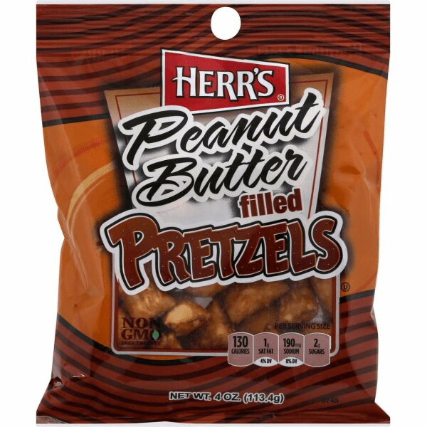 Herrs Peanut Butter Filled Pretzels 113g