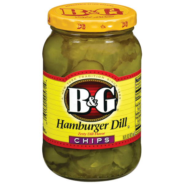 B&G Hamburger Dill Chips Zesty Dill Flavor 473ml
